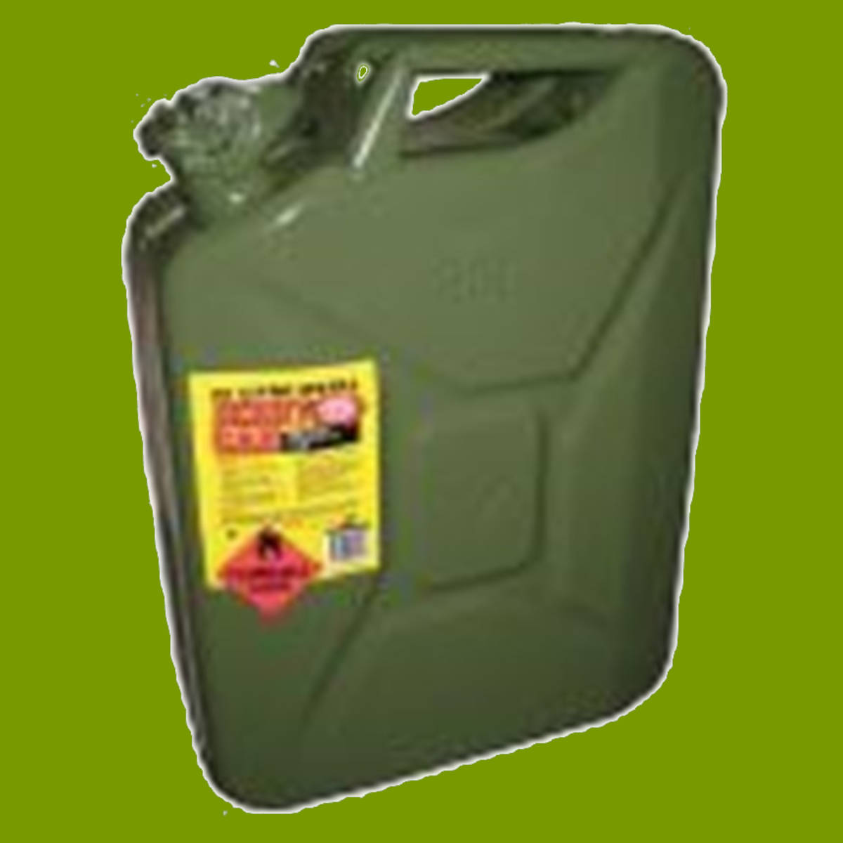 (image for) JERRY CAN GREEN 20 LITRE METAL, 330-085, STE330-085